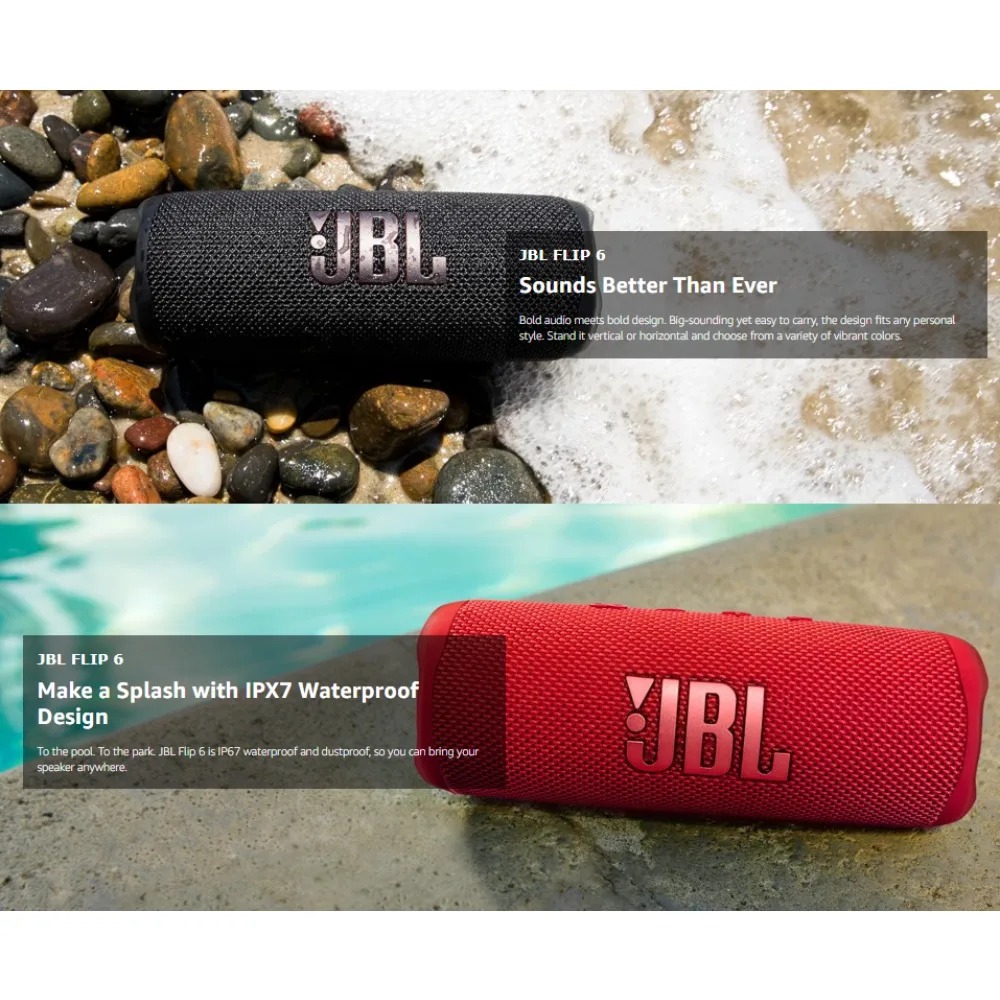 JBL FLIP6 Bluetoothスピーカー。Party - Jbl Speaker Flip 6 のレビューと価格