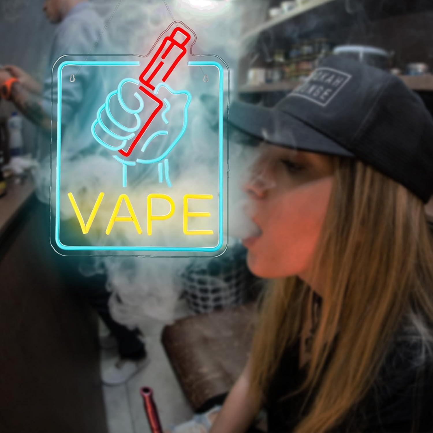 VAPE ネオンサイン USB調光式LEDライト。喫煙具店や - Vaping Store のレビューと価格
