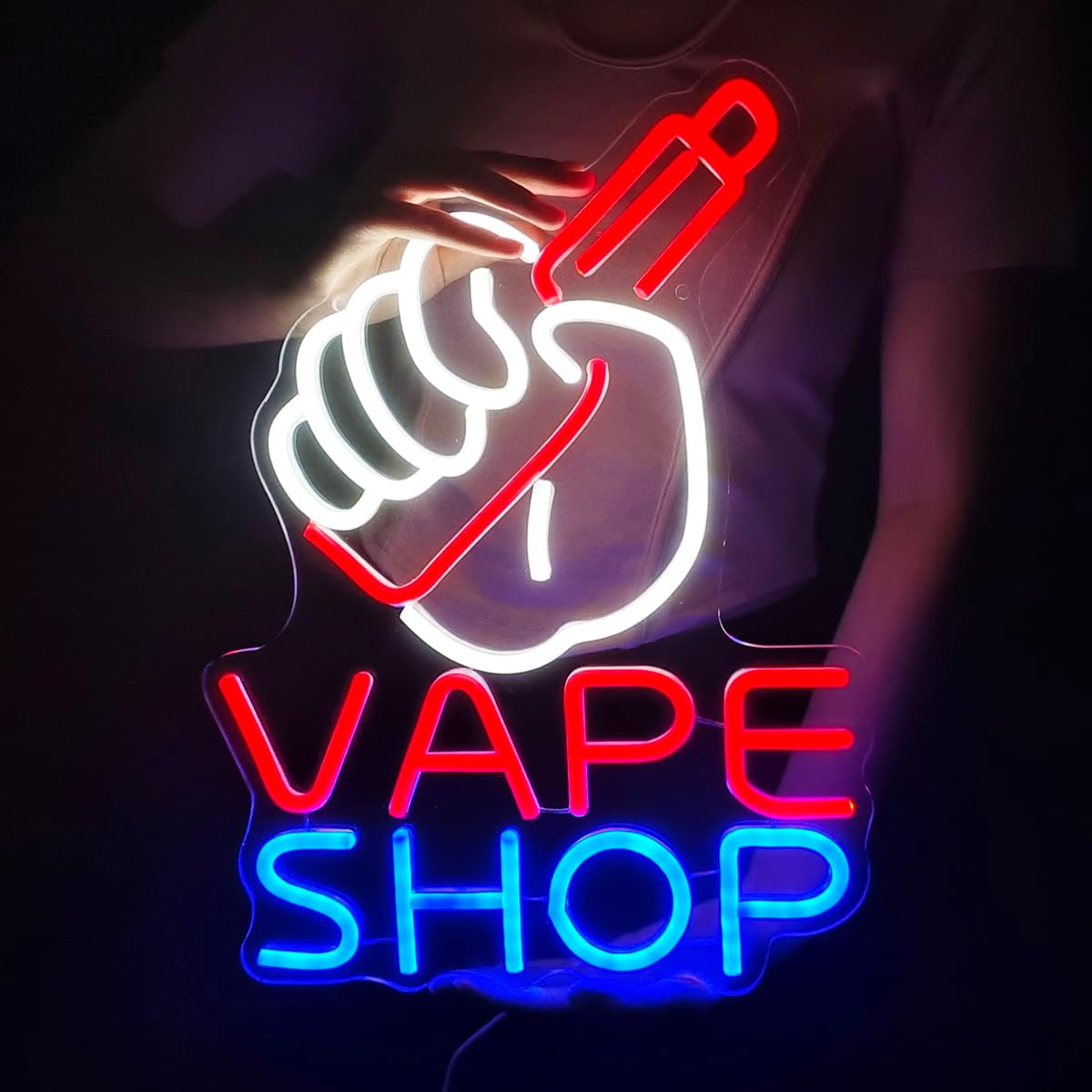 VAPEショップ ネオンサイン 煙草店用 LEDライトアップ - Vaping Store のレビューと価格